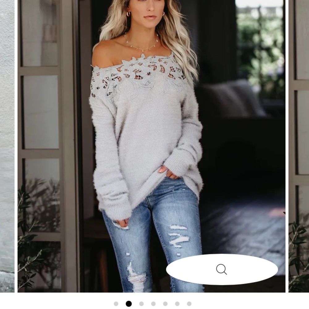 Grey Sweater. NEW! - Picture 2 of 2